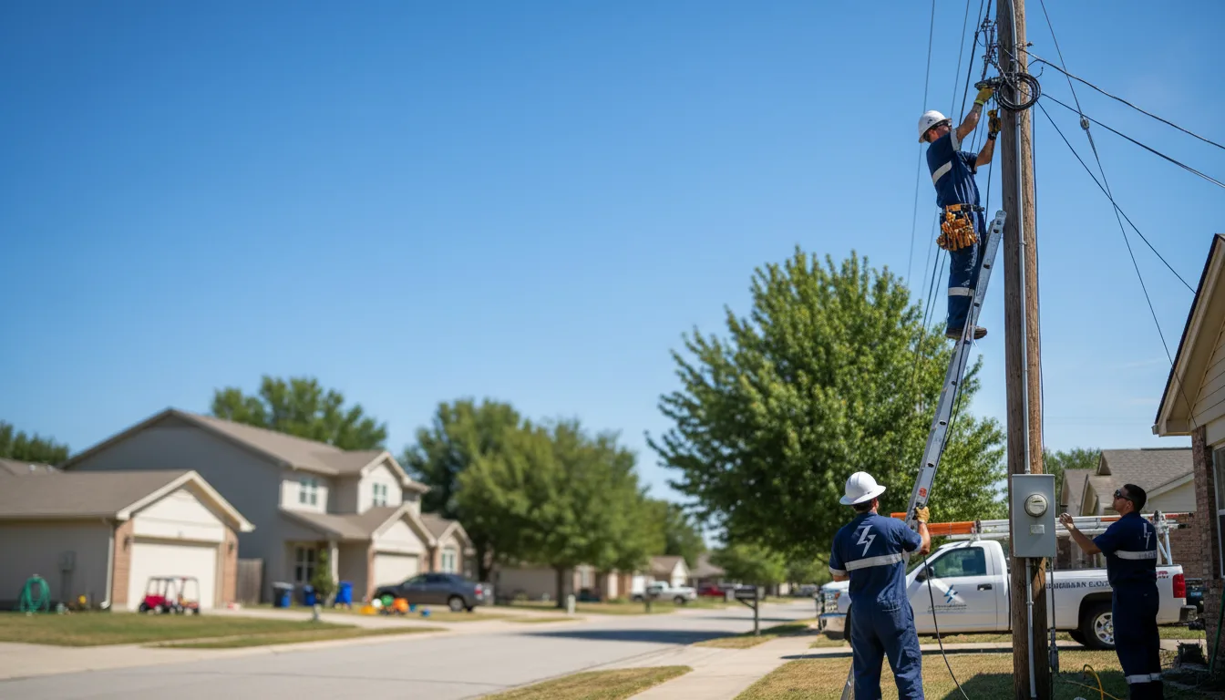 Residential electrician providing installation services in Maryville, MO
